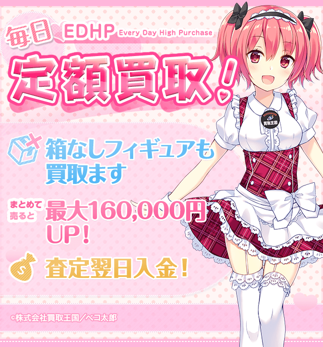 毎日定額買取！EDHPサービス | 2次元美少女買取王国